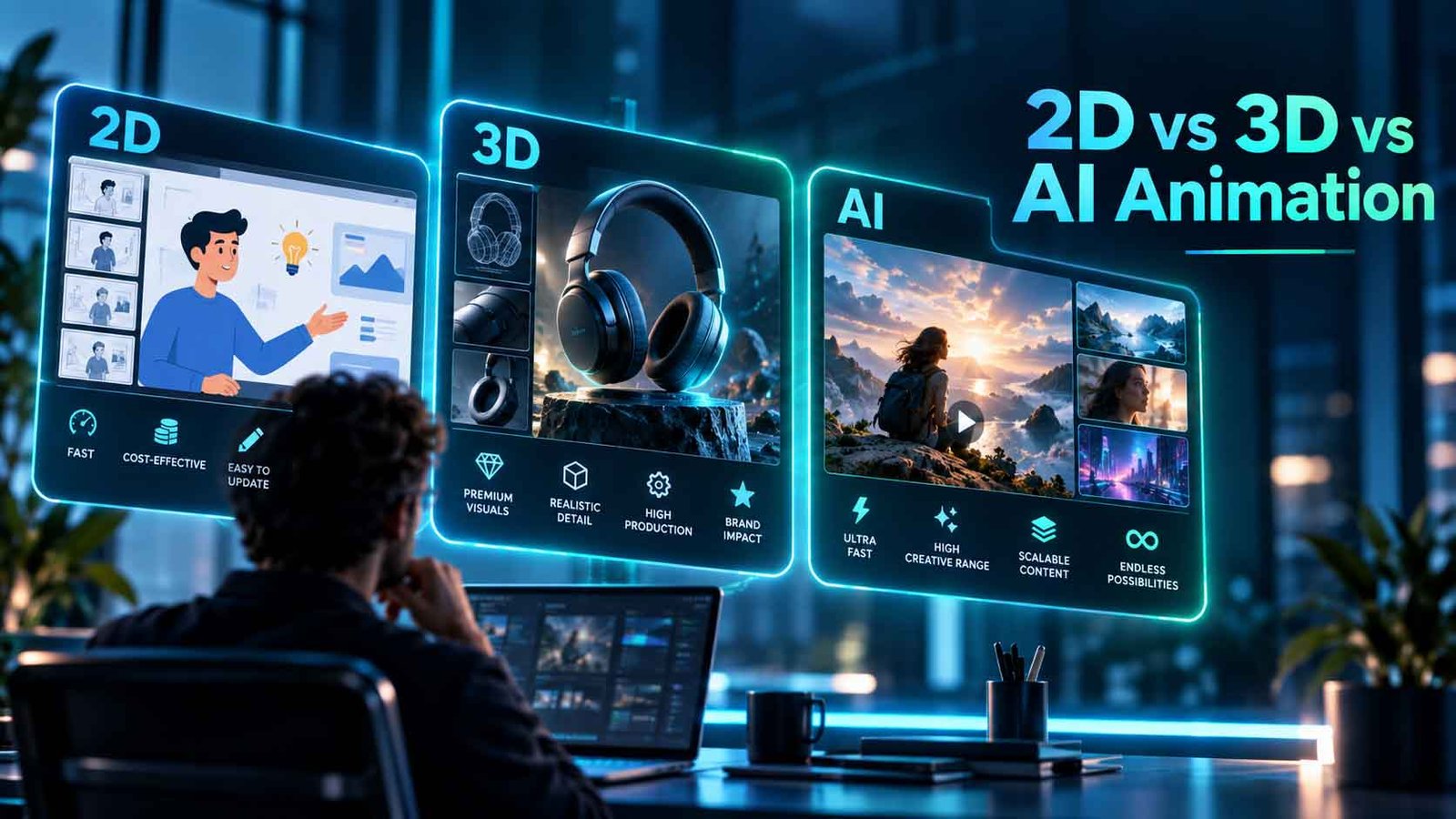 2D oder 3D Animation, oder doch KI? Der Vergleich